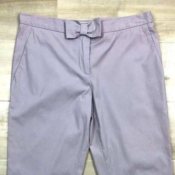 Moschino Cheap And Chic Womens Pants Cropped Bow L - Picture 3 of 11